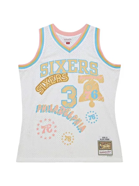 Vestă Mitchell & Ness alb