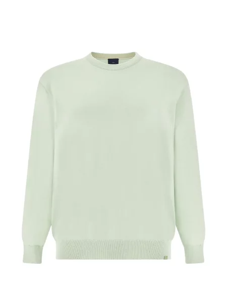 Pulover Paul & Shark cu decolteu rotund verde