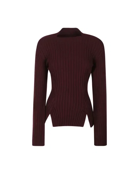 Sweter Victoria Beckham wełniany czerwony