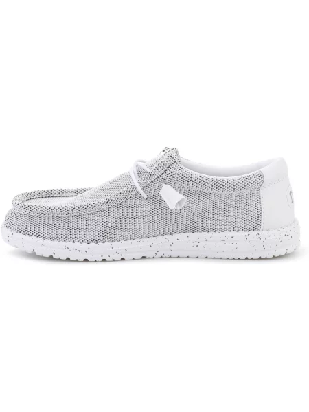 Pantofi Hey Dude cu strasuri alb