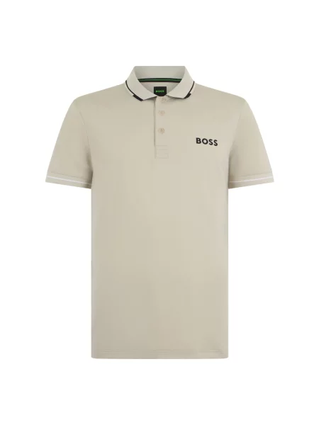 Koszulka polo Boss beżowa