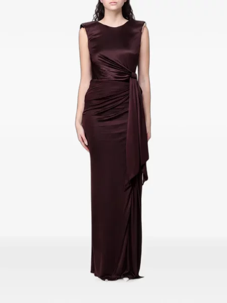 Top Elisabetta Franchi drapat maro