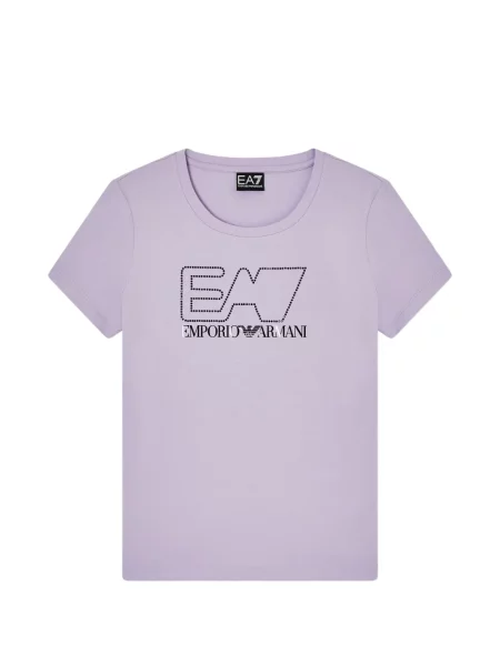 Μπλούζα Ea7 Emporio Armani με σχέδιο μωβ