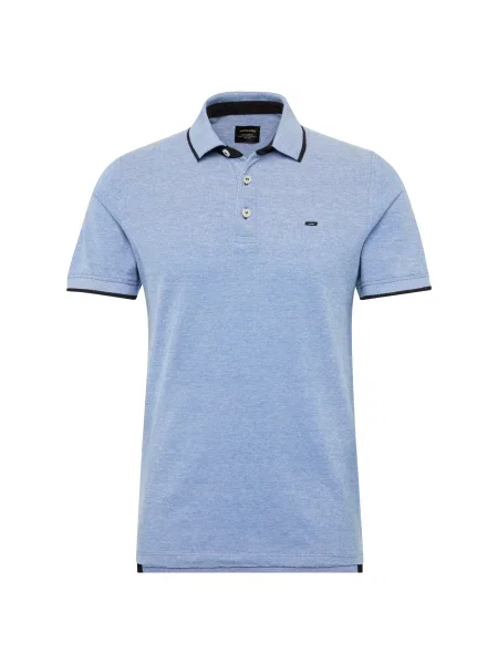 JACK & JONES Tricou Paulos închis / azuriu albastru