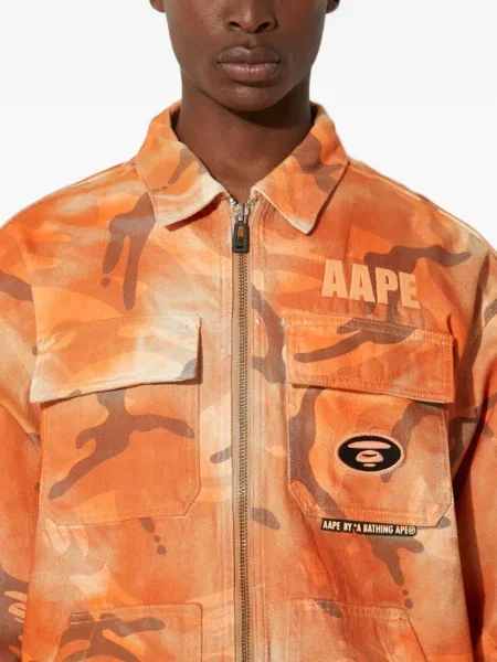 Cămașă Aape By A Bathing Ape portocaliu