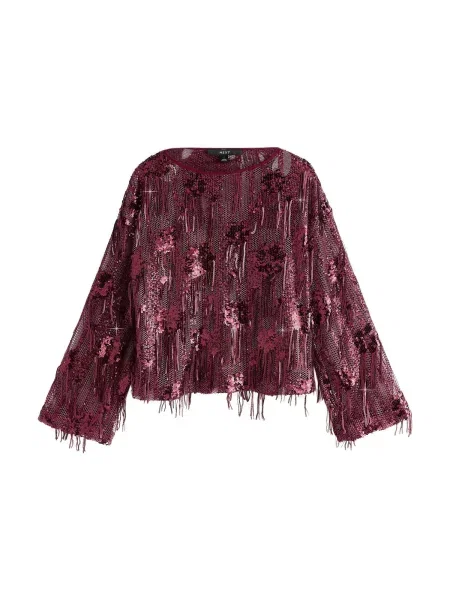 Next Bluză burgundy roșu