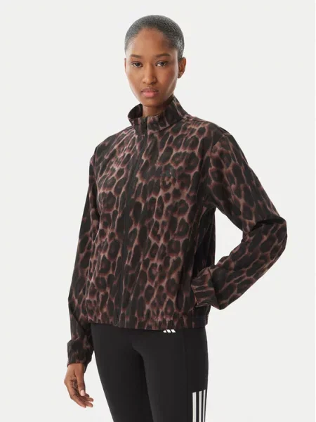 Adidas Світшот Workout Essentials Leopard Woven коричневий