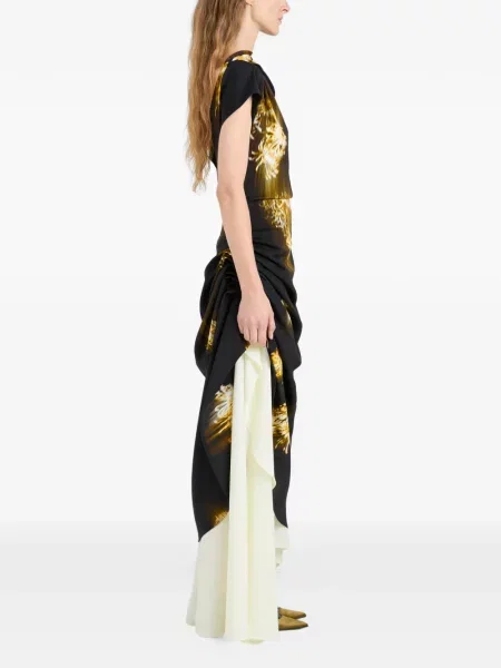 Maxi rochie maxi Proenza Schouler de costum negru
