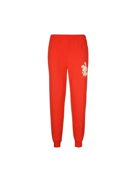 Spodnie Stella Mccartney z nadrukiem czerwone