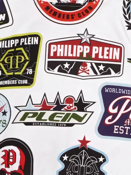 Bluza z kapturem dziecięca Philipp Plein biała