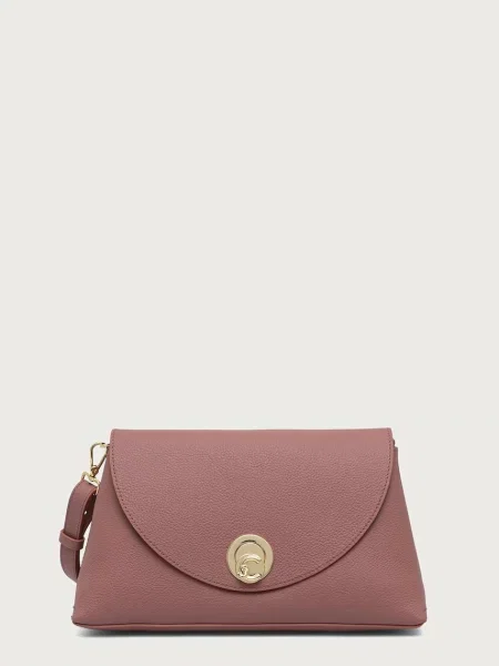 Coccinelle geantă crossbody pentru femei din piele NIKLA roz