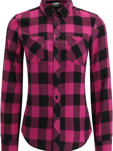 Urban Classics Bluză roz negru