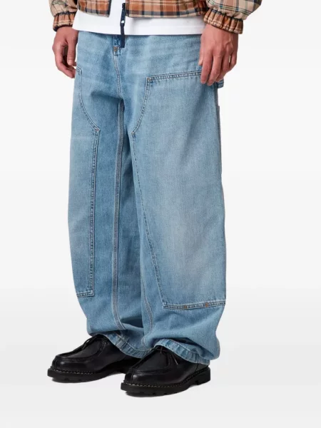 Pantaloni Carhartt Wip albastru