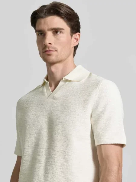 Koszulka polo w kroju regular fit z kołnierzykiem polo model SAMAC' Samsoe Samsoe białe