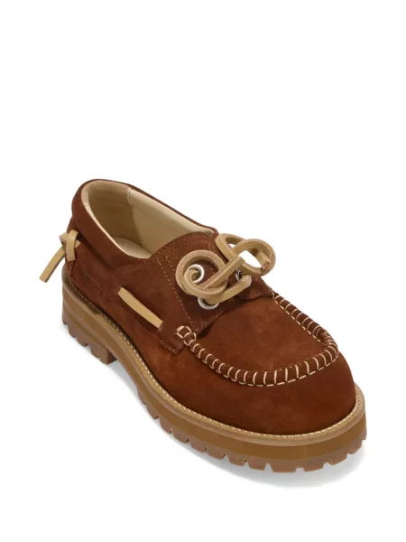 Pantofi Moschino din piele de căprioară maro