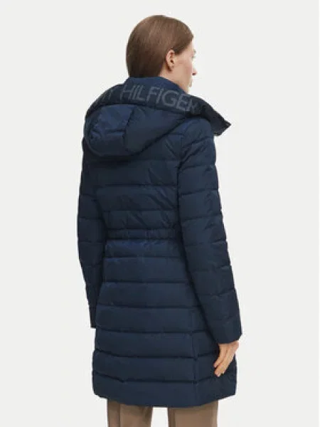 Tommy Hilfiger Steppelt hosszú kabát kék
