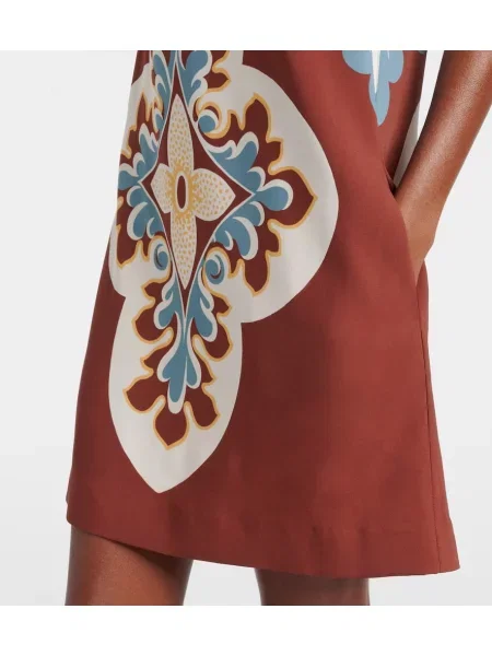 Rochie La Doublej din satin cu imagine de costum