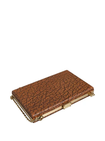 Geantă plic Dolce & Gabbana din piele maro