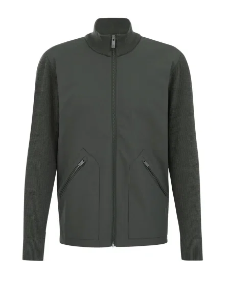 WE Fashion Přechodná bunda tmavě zelená