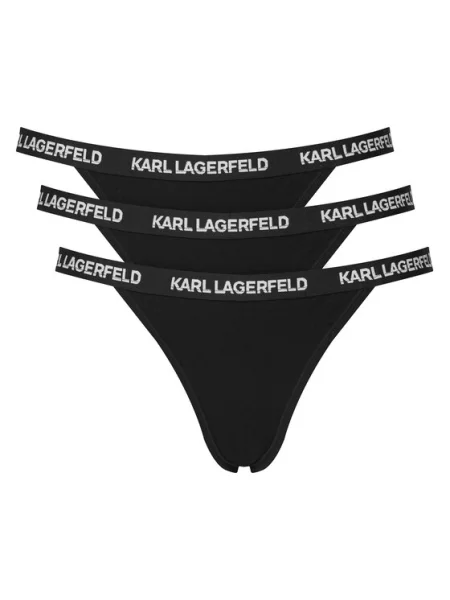 KARL LAGERFELD Set de bikini brazilieni﻿ negru