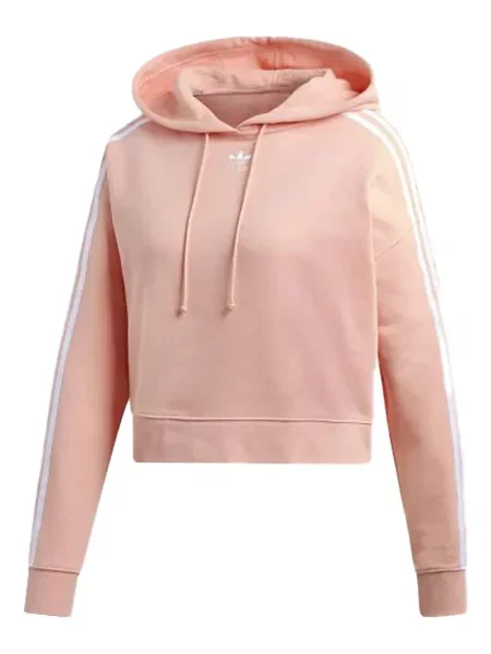 Pruhované krajkové pruhované tričko Adidas s vázáním šedé