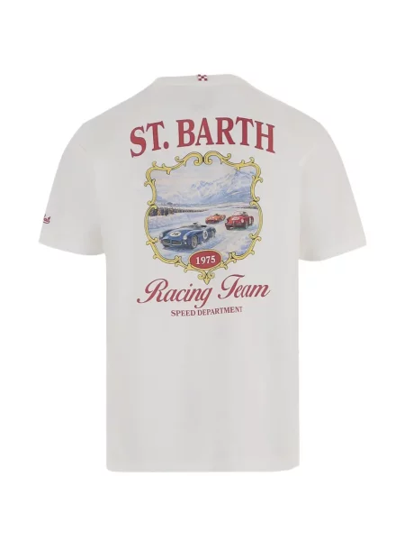 Tricou Mc2 Saint Barth cu imagine alb