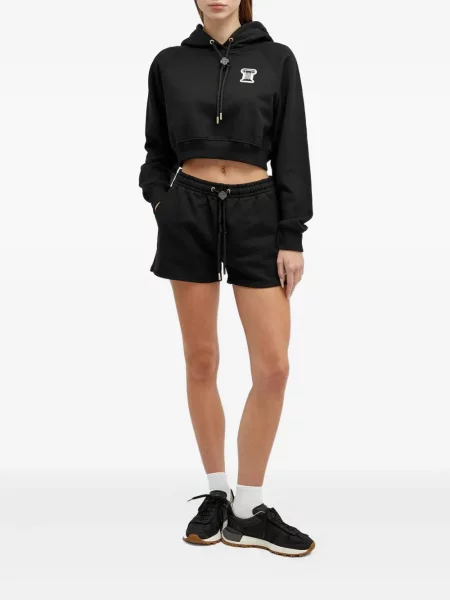 Pantaloni scurți Casablanca cu perle negru