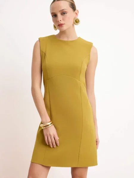 Trendyol Rochie muștar galben