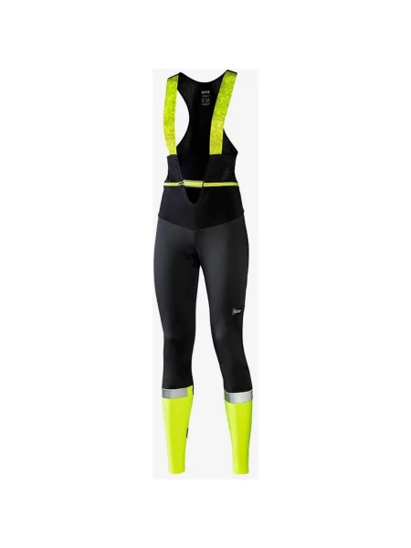 Rajstopy Gore Wear Ability Thermo + GORE-TEX INFINIUM™ neonowożółte XS czarne