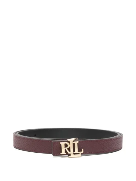 Curea Lauren Ralph Lauren din piele cu autograf roșu