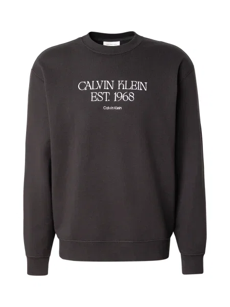 Calvin Klein Jeans Sweater majica NYC / bijela crna