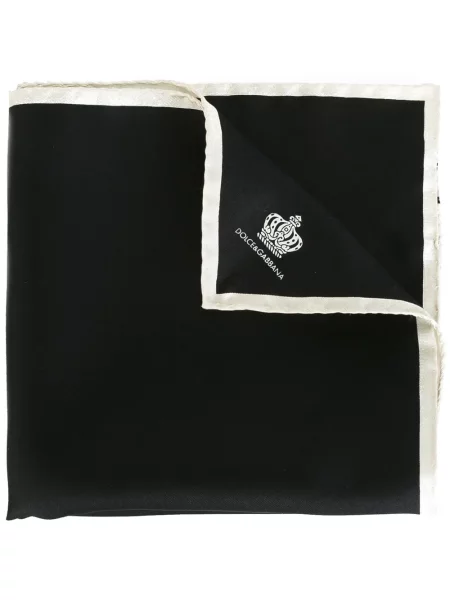 Fular Dolce & Gabbana de mătase negru