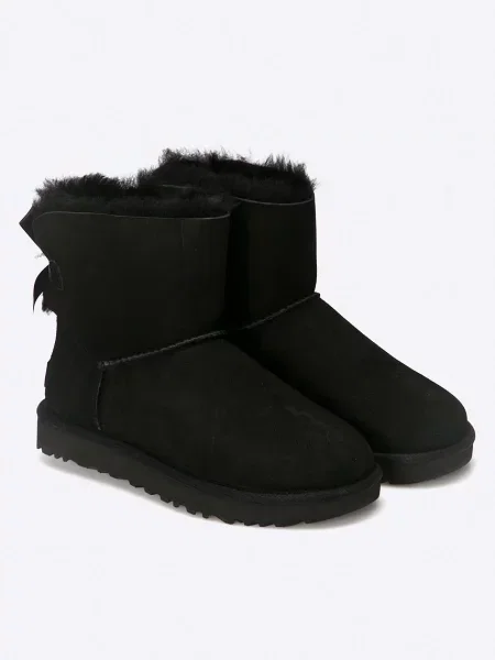 Botine Ugg cu funde negru