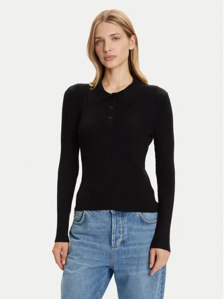 Vero Moda Пуловер Siljerib черен