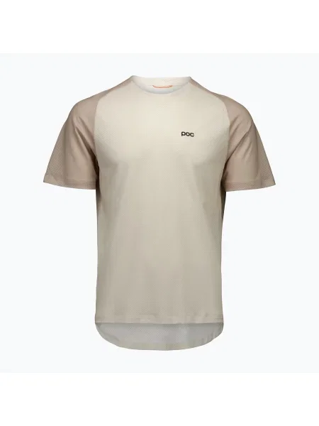 Мъжка тениска за колоездене POC Motion Air Jersey okenite off-white бяло