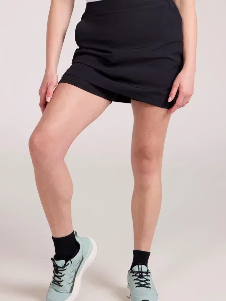 Flex Travel elsatyczne spódnico-spodenki turystyczne Black czarne