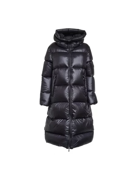 Płaszcz Pyrenex z kapturem czarny