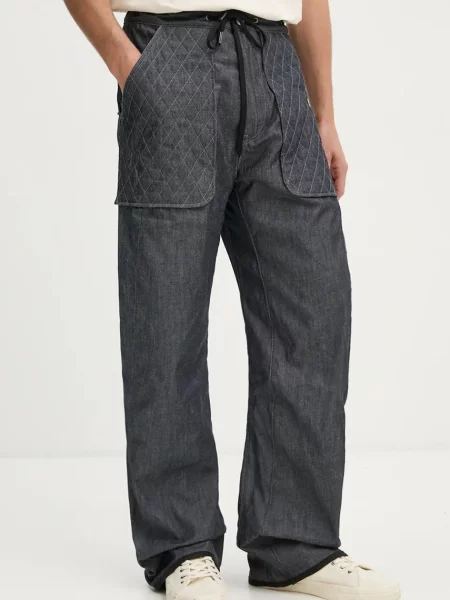 Kalhoty G-Star Raw tmavomodrá jednoduché