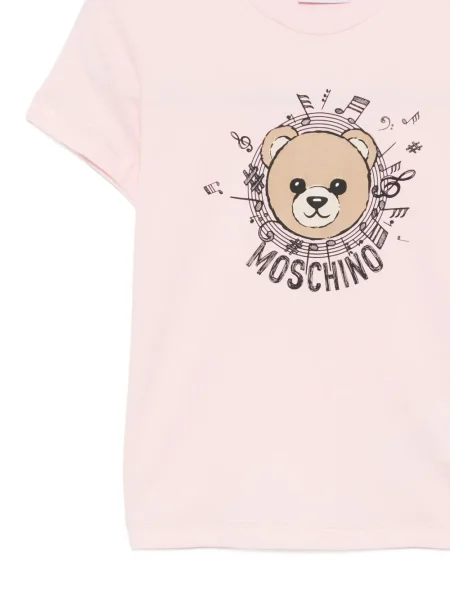 Koszulka dziecięca Moschino różowa