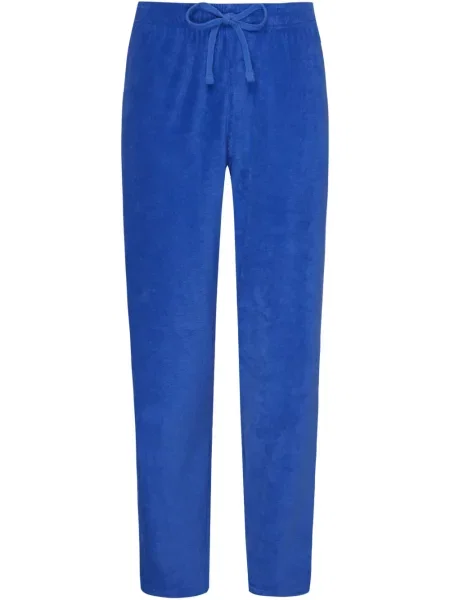Pantaloni Vilebrequin din material terry albastru