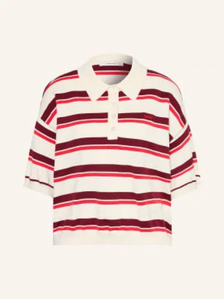 Gestuz Dzianinowa Koszulka Polo Gztaia rot czerwone