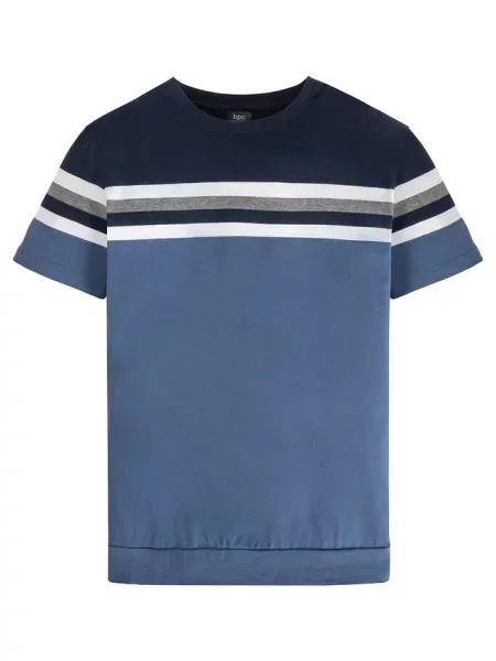 T-shirt z czystej bawełny niebieska