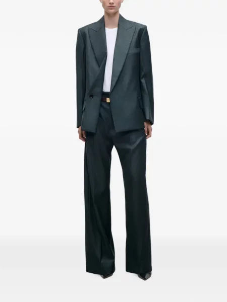 Sacou Victoria Beckham cu rever verde