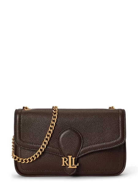 LAUREN RALPH LAUREN Ročna torba Temno rjava