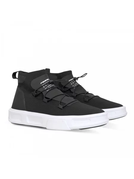 Sneakersy Fessura skórzane czarne