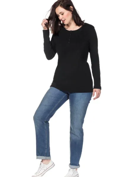 SHEEGO Tricou negru