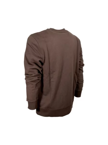 Bluza Hugo Boss z nadrukiem brązowa