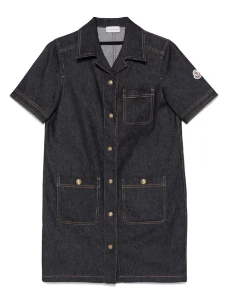 Mała mały sukienka jeansowa Moncler garniturowa niebieska