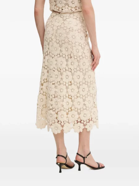 Fustă midi Bardot cu model floral