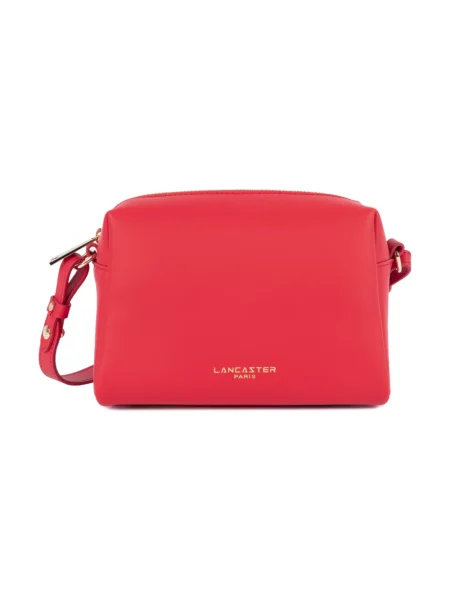 Torebka crossbody Lancaster skórzana czerwona